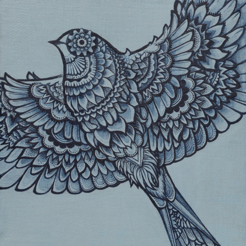 retro bird painting - Ruth Cadioli
