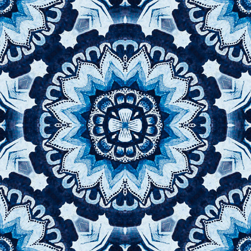hamptons style fabric floral motif