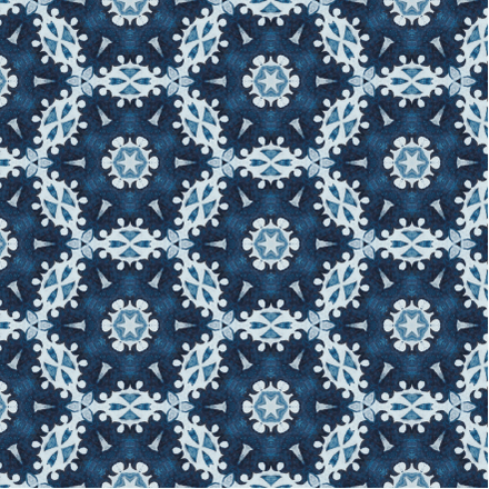 Hamptons style Teal snowflake fabric